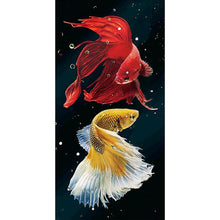 Lade das Bild in den Galerie-Viewer, FischBilder - voller runder Diamant - 45x85cm
