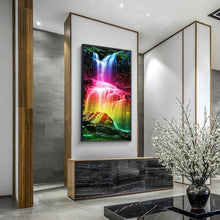 Lade das Bild in den Galerie-Viewer, Wasserfall - voller runder Diamant - 45x85cm