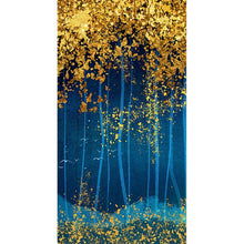 Lade das Bild in den Galerie-Viewer, Waldlandschaft - voller runder Diamant - 45x85cm
