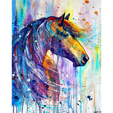 Lade das Bild in den Galerie-Viewer, Pferd - voller quadratischer Diamant - 40x50cm