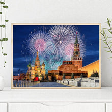 Lade das Bild in den Galerie-Viewer, Feuerwerk - voller runder Diamant - 40x30cm