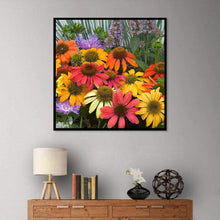 Lade das Bild in den Galerie-Viewer, Blumen - voller runder Diamant - 30x30cm