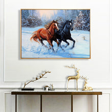 Lade das Bild in den Galerie-Viewer, Pferd Tier - voller quadratischer Diamant - 50x40cm