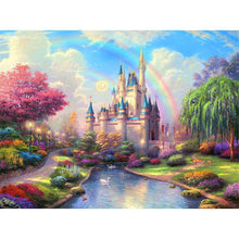 Lade das Bild in den Galerie-Viewer, Schloss - voller quadratischer Diamant - 40x50cm