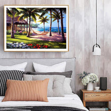 Lade das Bild in den Galerie-Viewer, Strand Kokos xmas - voller quadratischer Diamant - 50x40cm