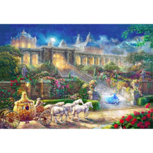 Lade das Bild in den Galerie-Viewer, Schloss - voller quadratischer Diamant - 50x40cm