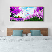 Lade das Bild in den Galerie-Viewer, Schmetterling fliegen - voller runder Diamant - 100x50cm