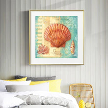 Lade das Bild in den Galerie-Viewer, Conch - voller runder Diamant - 40x40cm
