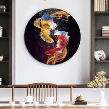 Lade das Bild in den Galerie-Viewer, Fisch - voller runder Diamant - 40x40cm