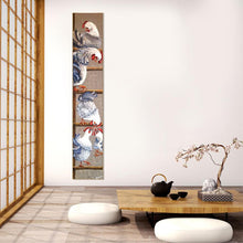 Lade das Bild in den Galerie-Viewer, Hühnertier - voller runder Diamant - 25x115cm