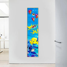 Lade das Bild in den Galerie-Viewer, Fisch und Seepferdchen Tier - voller runder Diamant - 25x115cm