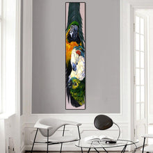 Lade das Bild in den Galerie-Viewer, Papagei - voller runder Diamant - 25x115cm