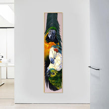 Lade das Bild in den Galerie-Viewer, Papagei - voller runder Diamant - 25x115cm