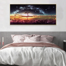 Lade das Bild in den Galerie-Viewer, Stern auf dem See - voller runder Diamant - 100x40cm