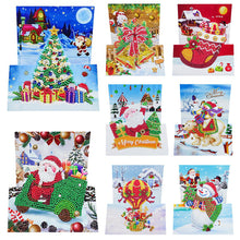 Lade das Bild in den Galerie-Viewer, 8pcs/Set-Christmas-Diamond Grußkarten