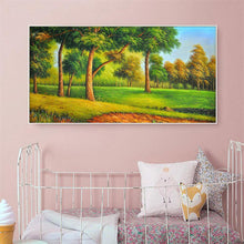 Lade das Bild in den Galerie-Viewer, Bergwald - voller runder Diamant - 100x50cm