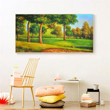 Lade das Bild in den Galerie-Viewer, Bergwald - voller runder Diamant - 100x50cm
