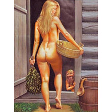 Lade das Bild in den Galerie-Viewer, Rückansicht - voller runder Diamant - 30x40cm