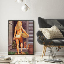 Lade das Bild in den Galerie-Viewer, Rückansicht - voller runder Diamant - 30x40cm
