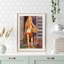 Lade das Bild in den Galerie-Viewer, Rückansicht - voller runder Diamant - 30x40cm