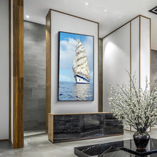 Lade das Bild in den Galerie-Viewer, Schiff - voller runder Diamant - 45x85cm