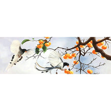 Lade das Bild in den Galerie-Viewer, Zweig Vogel - voller runder Diamant - 80x30cm