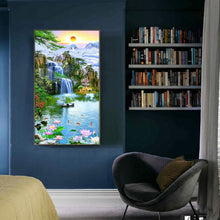 Lade das Bild in den Galerie-Viewer, Fantasy Natur-Set - voller runder Diamant - 45x85cm
