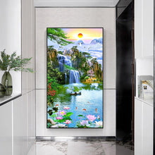 Lade das Bild in den Galerie-Viewer, Fantasy Natur-Set - voller runder Diamant - 45x85cm