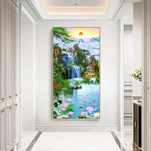 Lade das Bild in den Galerie-Viewer, Fantasy Natur-Set - voller runder Diamant - 45x85cm