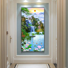 Lade das Bild in den Galerie-Viewer, Fantasy Natur-Set - voller runder Diamant - 45x85cm