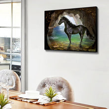 Lade das Bild in den Galerie-Viewer, Pferd - voller runder Diamant - 40x30cm