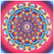 Lade das Bild in den Galerie-Viewer, Bunte Blume - voller runder Diamant - 30x30cm