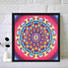 Lade das Bild in den Galerie-Viewer, Bunte Blume - voller runder Diamant - 30x30cm