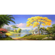 Lade das Bild in den Galerie-Viewer, Dorfhaus - voller runder Diamant - 100x50cm