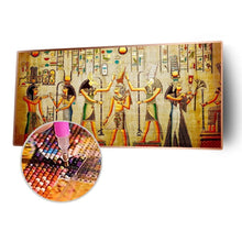 Lade das Bild in den Galerie-Viewer, Ägypten Leben - voller runder Diamant - 100x50cm
