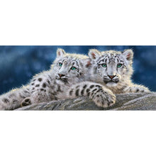 Lade das Bild in den Galerie-Viewer, Tiger - voller runder Diamant - 80x30cm