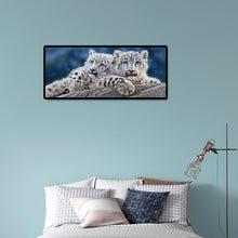 Lade das Bild in den Galerie-Viewer, Tiger - voller runder Diamant - 80x30cm