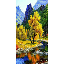 Lade das Bild in den Galerie-Viewer, Seebaum - voller runder Diamant - 45x85cm