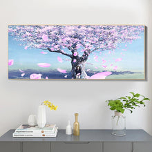 Lade das Bild in den Galerie-Viewer, Kirschblüten - voller runder Diamant - 85x45cm