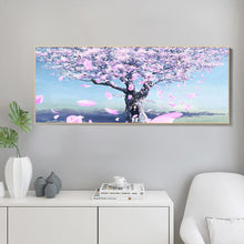 Lade das Bild in den Galerie-Viewer, Kirschblüten - voller runder Diamant - 85x45cm