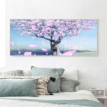 Lade das Bild in den Galerie-Viewer, Kirschblüten - voller runder Diamant - 85x45cm