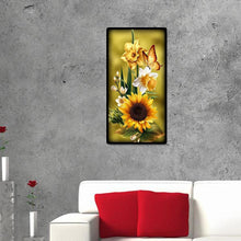 Lade das Bild in den Galerie-Viewer, Sonnenblume - voller runder Diamant - 45x85cm