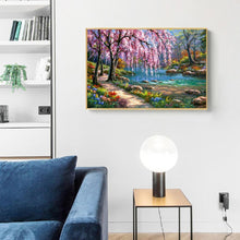 Lade das Bild in den Galerie-Viewer, Flussbaum - voller quadratischer Diamant - 40x40cm