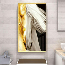 Lade das Bild in den Galerie-Viewer, Zwei - Farbe Pferd Set - voller runder Diamant - 45x85cm