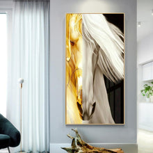 Lade das Bild in den Galerie-Viewer, Zwei - Farbe Pferd Set - voller runder Diamant - 45x85cm