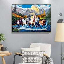 Lade das Bild in den Galerie-Viewer, Farbe Pferd - voller quadratischer Diamant - 50x40cm