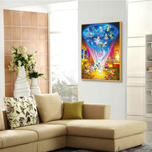 Lade das Bild in den Galerie-Viewer, Maus Ente - voller quadratischer Diamant - 40x50cm