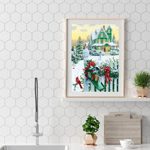 Lade das Bild in den Galerie-Viewer, Schneeblick - voller quadratischer Diamant - 40x50cm