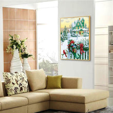 Lade das Bild in den Galerie-Viewer, Schneeblick - voller quadratischer Diamant - 40x50cm