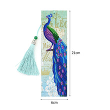 Lade das Bild in den Galerie-Viewer, 2pcs Pfau-DIY Diamond Painting Lesezeichen
